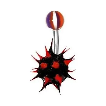 Piercing Piercing ocel "ježek" barevný 5 (Piercing chirurgická ocel )