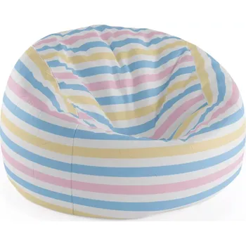 Sedací pytel Sablio Sedací vak Cocoon Barevné pruhy - 75 x 45 x 35 cm