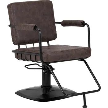 Kadeřnické křeslo Gabbiano kadeřnické křeslo Katania Loft Old Leather Barva: Hnědá