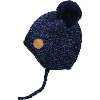 Čepice Dětská celopodšitá pletená čepice PLETEX H131 Barva: Tmavě modrá