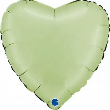 Balónek Srdce saténově olivové 18"/46cm fóliový balónek nafukovací