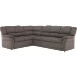 Sedací souprava, hnědá, levá, AMELIA