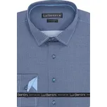 Košile AMJ - kolekce Lui Bentini - Comfort fit - modrý vzor velikost: 42, délka rukávu: dlouhý rukáv
