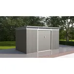 Zahradní domek G21 GRAH 700 - 340 x 206 cm, metalický šedý