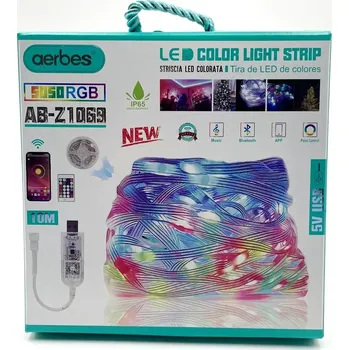 LED páska VÝPRODEJ - LED USB 10m 5V světelný, barevný kabel s Bluetooth (světelný )