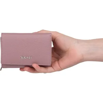 Peněženka SEGALI Dámská kožená peněženka SG-27106 B Rose