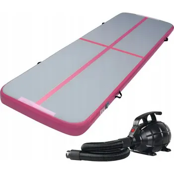 podložka na cvičení Podložka na cvičení z PVC, růžová, 300x100x10 cm, protiskluzová