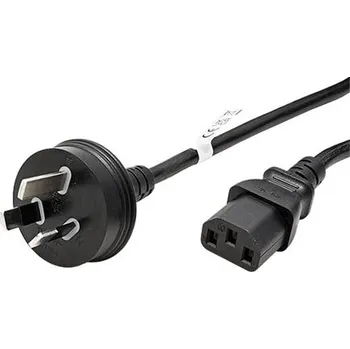 Napájecí kabel EFB Kabel síťový Austrálie, AS 3112 (typ I) - IEC320 C13, 1,8m, černý (EK493.1,8) - 19.42.0091