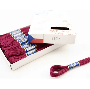 Příze Niťárna Vyšívací příze Mouline 3572 - bordó