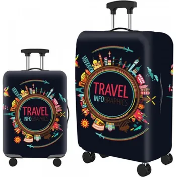 Obal na kufr Travel Grap velikost M, černý