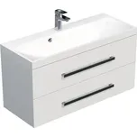 Koupelnová skříňka s umyvadlem SAT Cube Way 100x40 cm bílá lesk CUBE2100ZBL 202197962