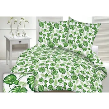 Povlečení Krepové povlečení 180x200 vzor exotické listy