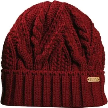 Čepice Pletená čepice s fleecovou podšívkou PLETEX L483 Barva: Vínová