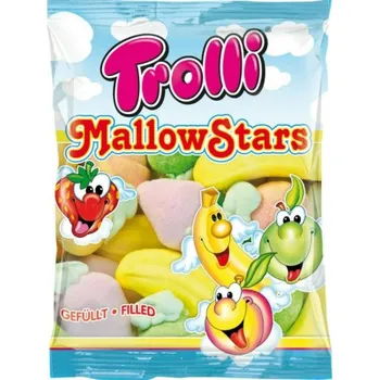 Bonbon Želé marshmallow STARS TROLLI 150 g - pěnové želé (MALLOW STARS)