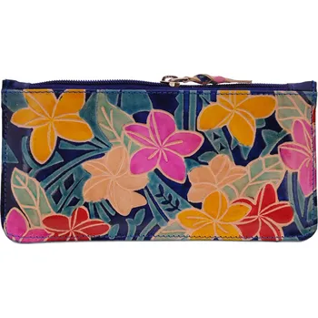 Penál Kožené ploché pouzdro Hawai modré