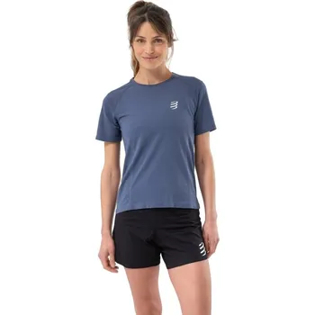 Běžecké oblečení Compressport Performance SS Tshirt Indigo M Běžecké tričko s krátkým rukávem