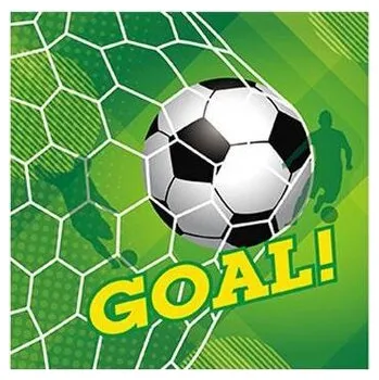 Papírový ubrousek Papírové ubrousky fotbal 16x16cm 20ks - Cakesicq