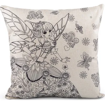 Povlak na polštářek Pro Háčkování Povlak na polštář k domalování 44x44 cm víla
