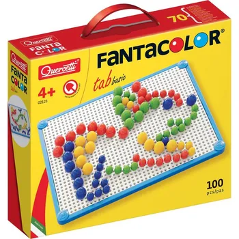 Hračka pro nejmenší Quercetti Mozaika Fantacolor Tab Basic 100 ks