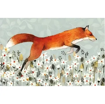 Přání s obálkou Liška ve skoku (Blahopřání s liškou, FOX)