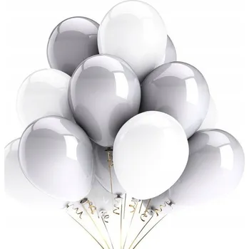 Balónek Bílý balónek sada balónků 100 ks