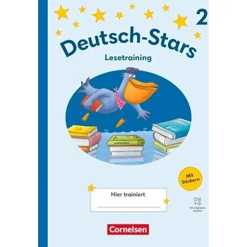 Cizojazyčná kniha Deutsch-Stars 2. Schuljahr - Ausgabe 2025 - Lesetraining - Übungsheft mit Lösungen und digitalen Medien