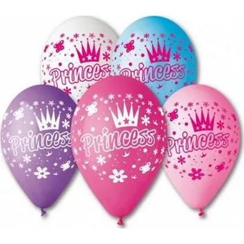 Balónek Balónek pastel 30 cm PRINCESS potisk (100ks/bal)