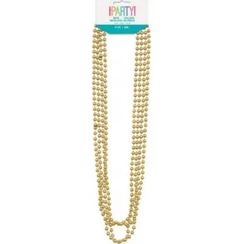 Náhrdelník Náhrdelník - Metalický zlatý, 4ks