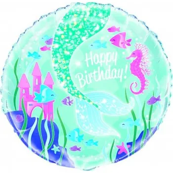 Balónek Kruh - Mořská víla 18"/45cm fóliový balónek