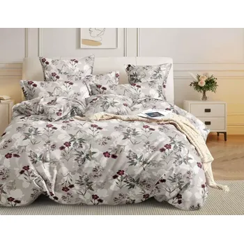 Povlečení NOVINKA 2025 ! LUXUSNÍ BAVLNĚNÉ POVLEČENÍ 140x200/70x90 cm - KVÍTKY vzor B + POVLAK NA POLŠTÁŘEK ZDARMA !