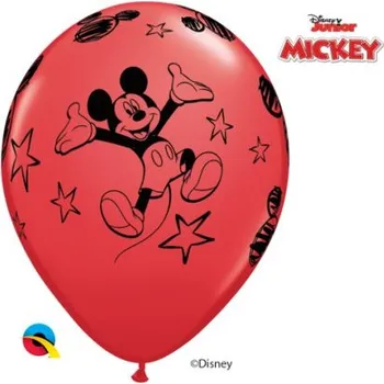Balónek Potisk MICKEY MOUSE 12"/30cm - Balónek Qualatex 6ks