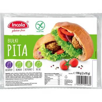 Bezlepkové pita závitky 190 g