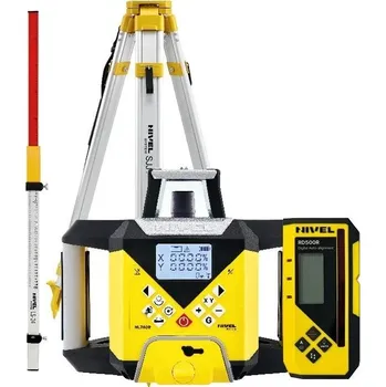 Měřící laser NIVEL Set rotačního laseru NL740R Digital + stativ SJJ4 + lať LS-24