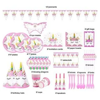 Party dekorace Párty sada unicorn - Cakesicq