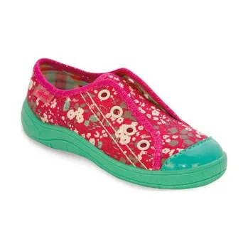 Dívčí tenisky 107X095 25 - dívčí tenisky BEFADO, růžovo-zelené S 107X095_26