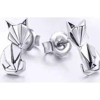 Náušnice For Silver Puzetové náušnice Liška - Stříbro 925