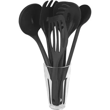 Naběračka Sada kuchyňského náčiní WACA 6 ks barva černá