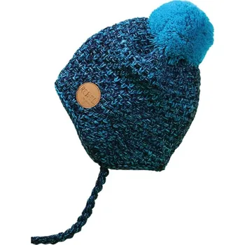 Čepice Dětská celopodšitá pletená čepice PLETEX H131 Barva: Tyrkysová