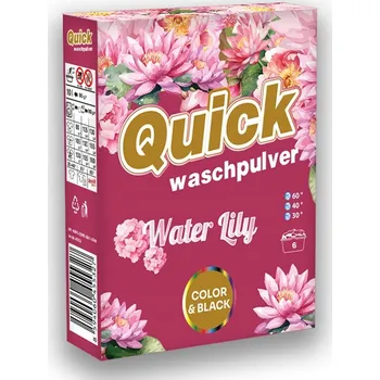 Prací prášek Quick Prací prášek Color & black, Water Lily, 450g