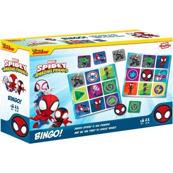 Desková hra Desková hra Bingo Spidey, rodinná hra pro celou rodinu Cartamun BINGO GRA PLANSZOWA dla dzieci TOWARZYSKA