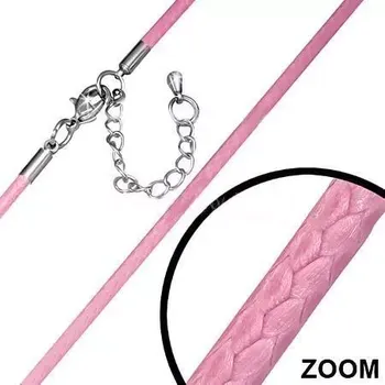 Řetízek Módní řetízek růžový 29 (Řetízky bižuterie, šňůrka )