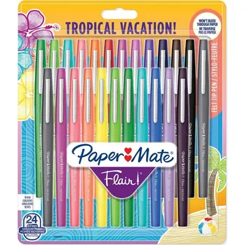 Duhové pigmentové Fixy , školní popisovače inkoust na vodní bázi Paper Mate, fixy , 24 ks
