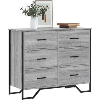 Příborník do zásuvky Komoda kouřový dub 91 x 35,5 x 74,5 cm kompozitní dřevo