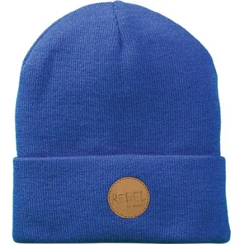 Čepice Dětská pletená čepice s nášivkou PLETEX H132 Barva: Královsky modrá