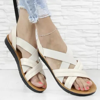 Dámské sandále Dámské sandálky Barva: bežová, Velikost: 40