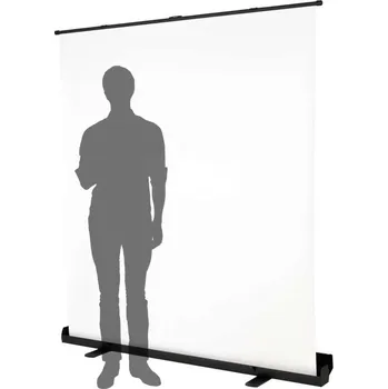 Fotopozadí Fomei Roll-up skládací fotopozadí 180 x 200 cm šedé bílá