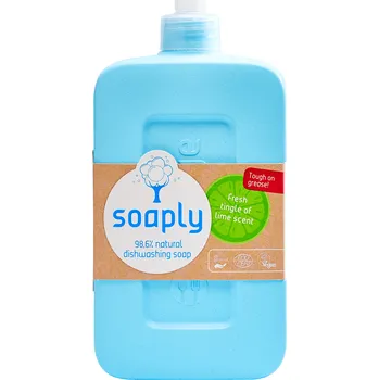 Mycí prostředek Tekutý prostředek na mytí nádobí limetka eco 500 ml - SOAPLY
