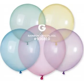 Balónek Balónek 48cm/19" Krystalový duhový mix (25ks/bal)