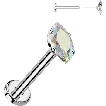 Piercing Šperky4U Piercing do brady - PUSH IN labreta TITAN - TIT1542-AB