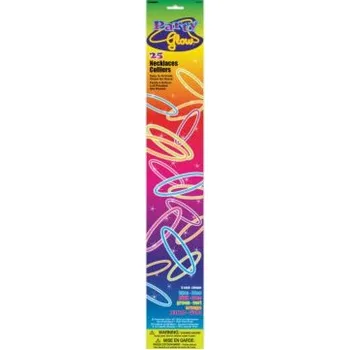 Party dekorace Svítící náhrdelníky - mix barev 25 ks